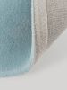 Solid Light Blue Hand Tufted Wool Rug | Area Rug in Rugs by Krafcreation. Item composed of cotton in minimalism or contemporary style