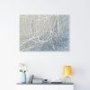 String Play | Blue Complexity 4306 | Prints in Paintings by Petra Trimmel. Item made of canvas with metal