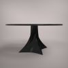 "Bianca" Round dining table in Black Marquina marble | Tables by Carcino Design. Item composed of marble compatible with minimalism and contemporary style