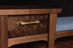 Custom entry bench | Benches & Ottomans by SHIPWAY living design. Item composed of walnut and brass