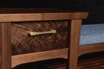 Custom entry bench | Benches & Ottomans by SHIPWAY living design. Item composed of walnut and brass