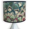 Proud Peacock Lampshade | Lighting by Robin Ann Meyer. Item composed of fabric & metal compatible with boho and country & farmhouse style