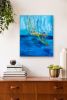 Reflections and Inspiration Contemporary Abstract | Oil And Acrylic Painting in Paintings by Strokes by Red - Red (Linda Harrison). Item composed of canvas