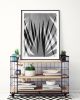 Tropical palm leaf art print, "Palmetto Shapes I" photo | Photography by PappasBland. Item composed of paper in contemporary or coastal style