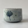 Handmade Tea Cup, Celadon Glaze with Gingko Leaf | Drinkware by cursive m ceramics. Item composed of stoneware