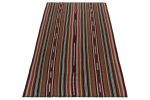 1950s Vintage chaput Kilim style in Multicolor striations | Area Rug in Rugs by Rug and Kilim