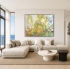 Abstract Nature Painting Prosperity by Dorothy Fagan | Mixed Media in Paintings by Dorothy Fagan Fine Arts. Item made of canvas compatible with mid century modern and contemporary style