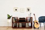 Apodaca Vinyl Record Console | Cabinet in Storage by Alicia Dietz Studios. Item composed of wood