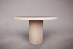 Travertine Dining Table. Dining Table. Dining Room Table. | Tables by HamamDecor LLC. Item made of marble works with minimalism & contemporary style