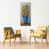 Forever Summer Flowers | Oil And Acrylic Painting in Paintings by DaggArt. Item composed of canvas & synthetic
