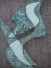 Blue Static | Tapestry in Wall Hangings by Morgan Hale. Item composed of linen in minimalism or mid century modern style