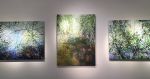 "Little Paradises." | Oil And Acrylic Painting in Paintings by Angelita Surmon | Waterstone Gallery in Portland. Item composed of canvas & synthetic