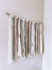 Large Handmade Textured Yarn Wall Hanging Decor - Boho Style | Macrame Wall Hanging in Wall Hangings by Hippie & Fringe. Item composed of fiber