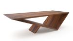 Time/Space Portal Table In Walnut | Coffee Table in Tables by Neal Aronowitz. Item composed of wood in boho or minimalism style