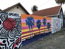 Los Angeles Skies | Street Murals by Nichole McDaniel | The Gabba Gallery - Los Angeles, CA in Los Angeles. Item composed of synthetic