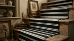 Handwoven Woolen Stair Runner Rug | Rugs by Evergreen Carpets. Item made of wool compatible with boho and minimalism style