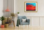 Heart Beat | Oil And Acrylic Painting in Paintings by Claire Szegvary. Item composed of canvas in minimalism or contemporary style