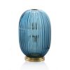 Ripple Handblown Glass Lamp | Table Lamp in Lamps by AEFOLIO. Item made of glass compatible with art deco and modern style