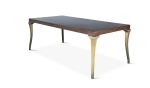Cast Bronze and Wood Dining Table from Costantini, Enzio | Tables by Costantini Designñ. Item made of walnut with bronze