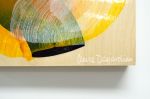 Out of the Blue 04 | Oil And Acrylic Painting in Paintings by Claire Desjardins. Item made of wood