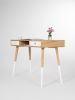 Home office computer desk, bureau, dressing table | Tables by Mo Woodwork. Item composed of oak wood in minimalism or mid century modern style