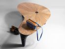Black Stone & Oak Bench - Ma Series in Bio Concrete | Benches & Ottomans by Donatas Žukauskas. Item made of oak wood & concrete compatible with minimalism and contemporary style