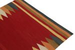 1980s Vintage Sofreh Kilim rug in Red with Colorful | Area Rug in Rugs by Rug and Kilim