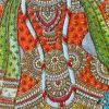 Shri Krishna Rukmini Hand Embroidered Bejewelled Installatio | Embroidery in Wall Hangings by MagicSimSim