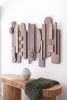Brutalist Architectural Wall Sculpture | Wall Hangings by Blank Space Studios. Item composed of oak wood