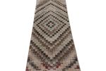 Vintage Zeki Müren Runner Rug in Polychrome Geometric | Area Rug in Rugs by Rug and Kilim