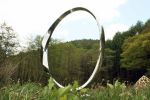 Endless Curve No.5 | Public Sculptures by Wenqin CHEN | Broomhill Art Hotel & Sculpture Gardens in Muddiford. Item composed of steel