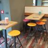 Aky Stool | Chairs by TrabÀ | VITA Italian Burger in Torino. Item composed of fabric & metal