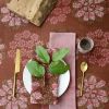 Forget Me Not Tablecloth – Hand Block Printed Organic Cotton | Linens & Bedding by ichcha. Item made of cotton works with boho & modern style
