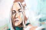 Reflect. | Oil And Acrylic Painting in Paintings by Hannah Chloe. Item made of canvas compatible with boho and coastal style