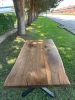 Walnut Dining Table - Live Edge Table - Conference Table | Tables by Tinella Collection. Item composed of walnut in contemporary or art deco style