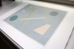 September Sky - original handmade silkscreen print | Prints by Emma Lawrenson. Item composed of canvas