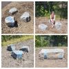 Tigard Outdoor Museum Trail Boulders | Public Mosaics by JK Mosaic, LLC. Item made of stone with glass