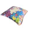 organic cotton sateen YOU ARE BEAUTY-FULL pillow | Pillows by Mommani Threads. Item made of fabric works with eclectic & maximalism & transitional style