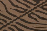 Vintage Tiger Skin Style Rug in Beige with Brown Pattern | Area Rug in Rugs by Rug and Kilim