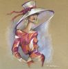 "Summer Look" Original Fashion illustration on color paper | Drawings by Marina Saba Fine Art