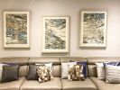 Quartz-26, Triptych | Oil And Acrylic Painting in Paintings by Sangeeta Sagar. Item composed of paper & synthetic
