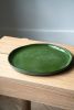 Handmade Porcelain Dinner Plates. Green | Dinnerware by Creating Comfort Lab. Item made of stoneware