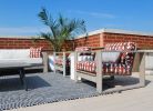 Rustic patio furniture | Couch in Couches & Sofas by Abodeacious. Item composed of oak wood