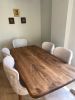 Wooden Dining Table - Walnut Office Table | Tables by Tinella Collection. Item composed of walnut in minimalism or art deco style