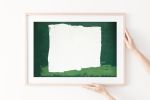 'Green Wall' minimalist geometric abstract art photograph | Photography by PappasBland. Item composed of paper compatible with minimalism and contemporary style