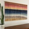 TROPICAL DREAM Custom Hand Dyed Wall Hanging, Fiber Art | Tapestry in Wall Hangings by Wallflowers Hanging Art. Item made of wood with wool works with boho & country & farmhouse style