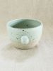 Seafoam Dessert Bowl -Unique handmade ceramics | Dinnerware by Tomoko Ceramics. Item made of stoneware works with contemporary & modern style