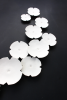 Nine Graces 3D porcelain ceramic floral wall art sculpture | Wall Sculpture in Wall Hangings by Elizabeth Prince Ceramics. Item composed of ceramic in minimalism or mid century modern style