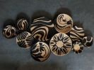 10 Pieces Natural Baskets for Boho Wall Decor | Decorative Plate in Decorative Objects by Sarmal Design. Item composed of bamboo in boho or contemporary style