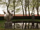 Silver Tulips - Stainless Steel Sculptures | Public Sculptures by Jeroen Stok. Item composed of steel